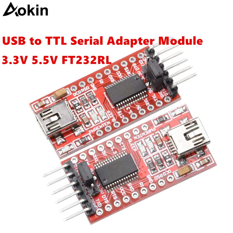 FT232RL FTDI USB 3 V 5 постоянного тока до TTL Серийный адаптер модуль для Arduino мини Порты и