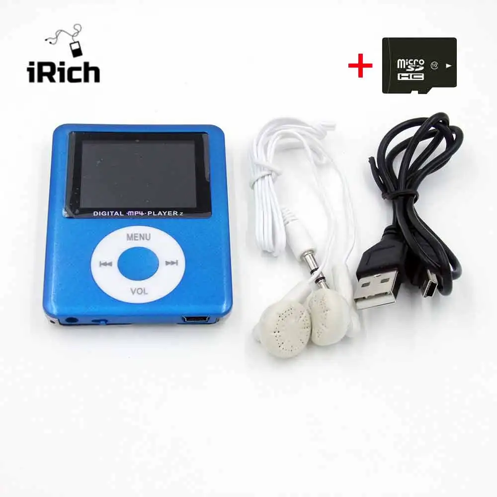 Тонкий MP3-плеер с ЖК-дисплеем 1 8 дюйма поддержкой карт памяти micro sd до 32 Гб |