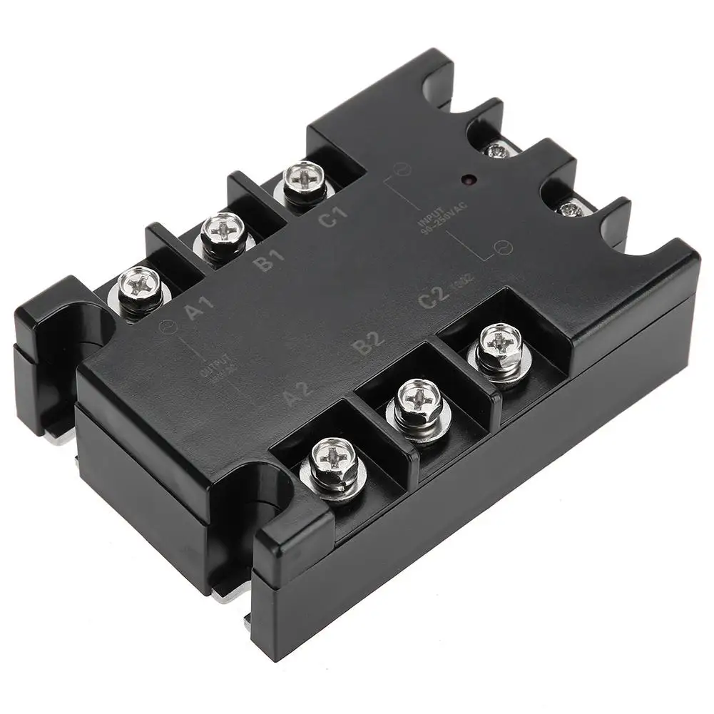 TSR-40AA-H 3-фазный 40A AC-AC твердотельные реле SSR Вход AC90-250V нагрузки AC24-480V Напряжение