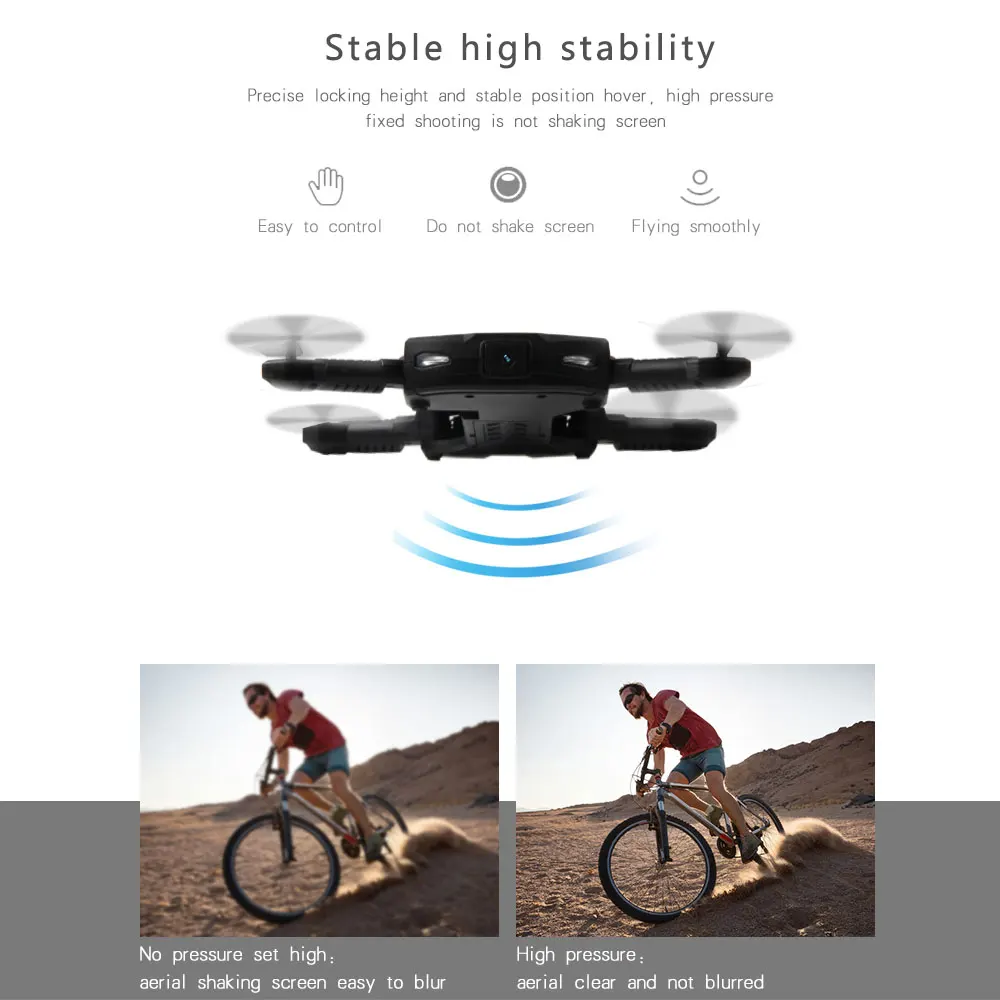 Мини карманный селфи Дрон с камерой HD складной Rc Квадрокоптер вертолет Wifi FPV VS H37