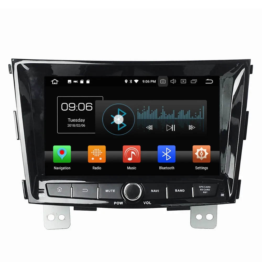 Автомобильный DVD-плеер Aotsr Android 8 0 7 1 С GPS-навигацией для Ssangyong Tivolan 2014