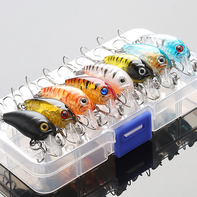 DONQL 5/8/10pcs Minnow ящик для рыболовной приманки Set Смешанные цвета твердая приманка