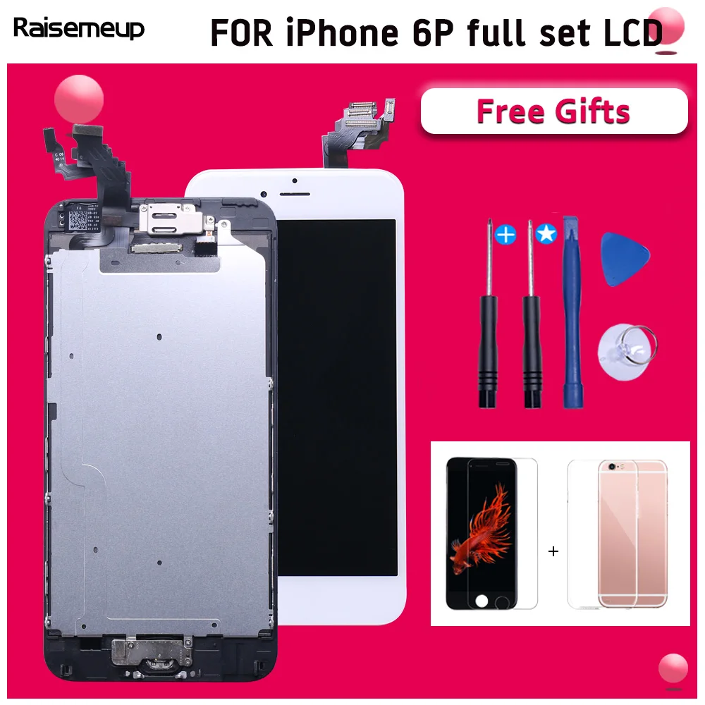Полная сборка iPhone 6 plus A1522 A1524 A1593 ЖК экран сенсорный дигитайзер сменный дисплей