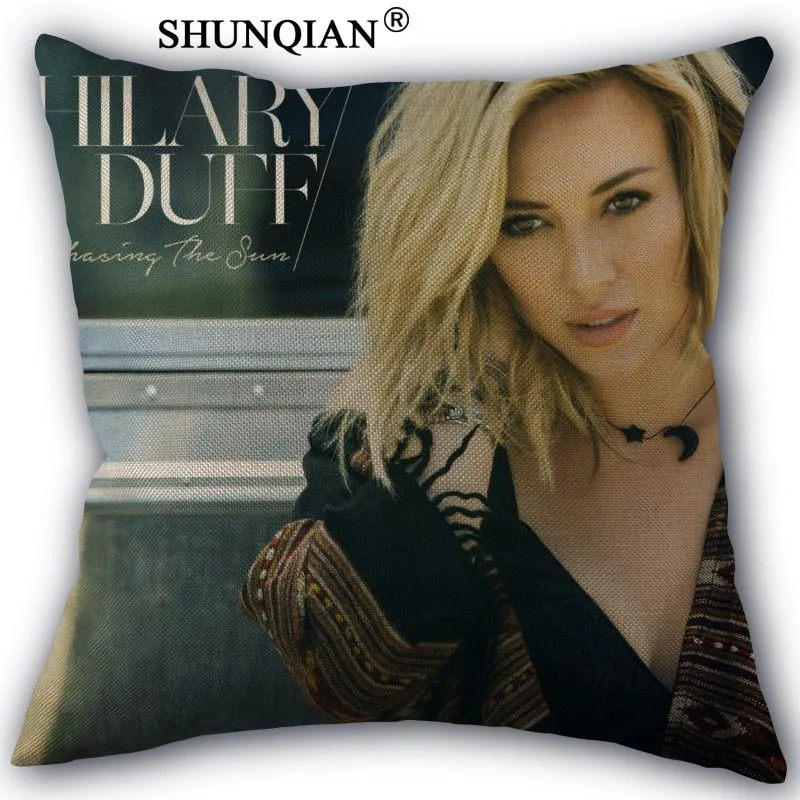 Наволочка hilary duff на заказ хлопковая наволочка декоративная Красивая домашняя