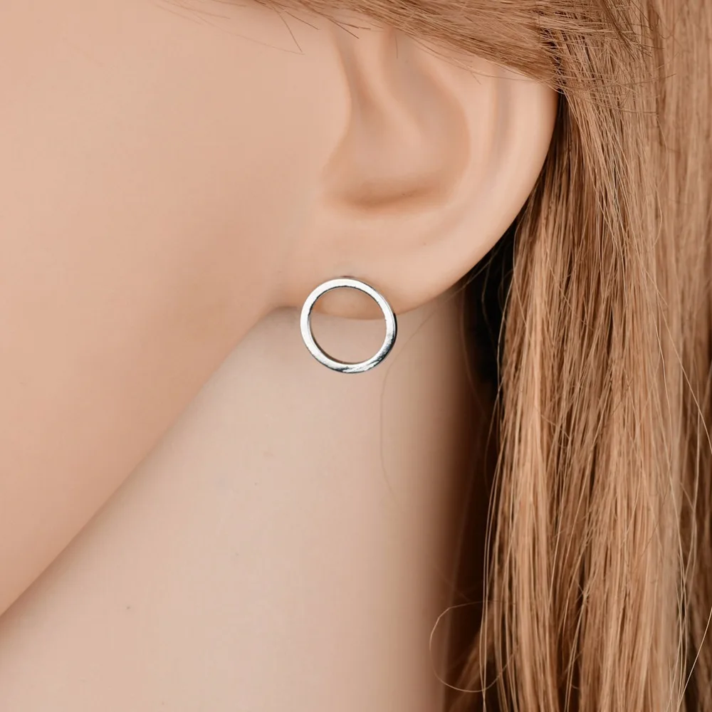 UAM простые Мини Круглые серьги золотого и серебряного цвета маленькие круглые