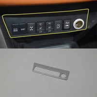 car accessories interior decoration abs cigarette lighter panel decoration cover 1pc for toyota rav4 2016 car styling