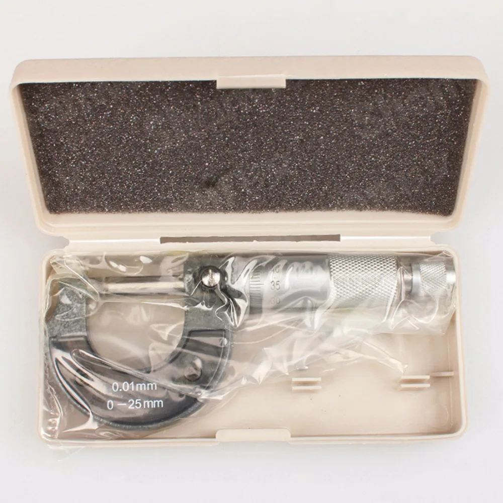 

1pc Best 0-25mm 0.01mm Gauge Digital Outside Metric Micrometer Tool With Metal For Mechanist Caliper Tool Brand New