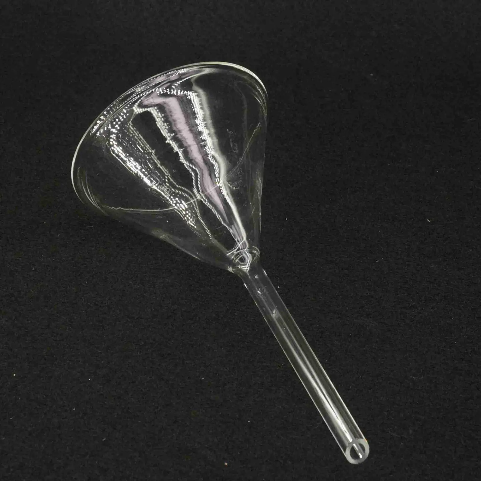 

80mm Miniature Lab Glass Funnel Borosilicate Glassware Triangle Funnel
