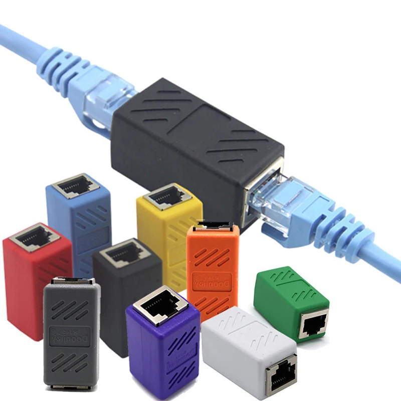 Соединитель сетевой с гнездом на гнездо адаптер соединитель удлинитель кабеля