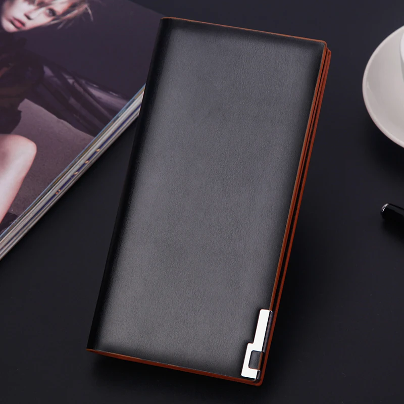 2019 Повседневный клатч мужской кошелек тонкий держатель для карт Сумки кожаный