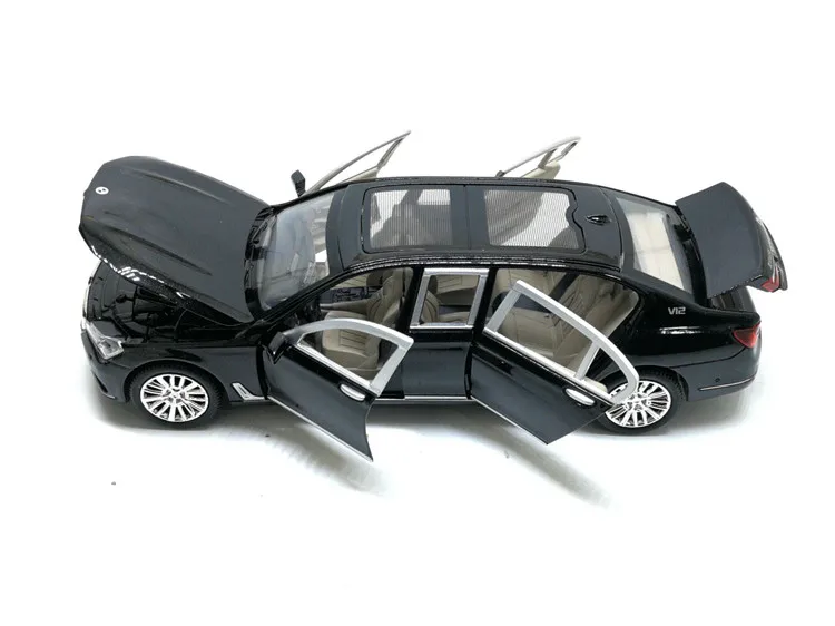 Модель автомобиля из расширенного сплава 1:24 760LI со звуком и светом|car model toy|diecast car