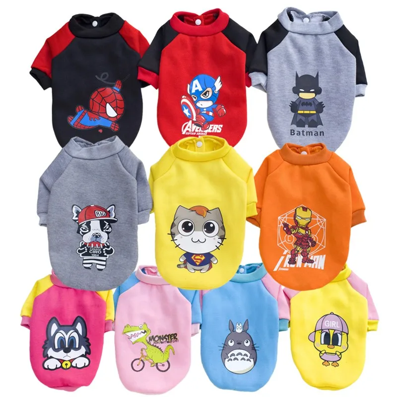 Мультяшная Одежда для собак зимний костюм одежда маленьких пальто жилет