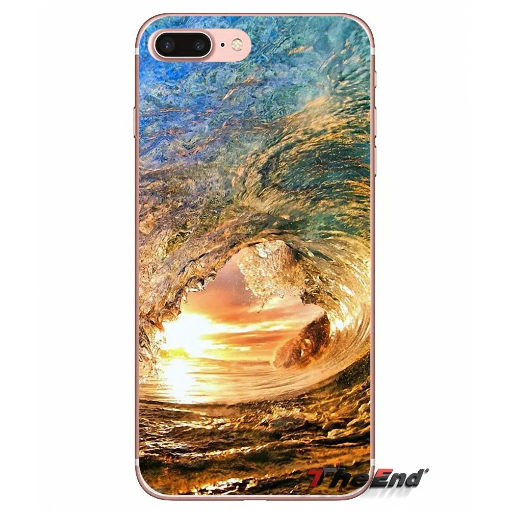Чехол для Huawei G7 G8 Ascend P7 P8 P9 Lite Honor 4C 5X 5C 6X Mate 7 8 9 Y3 Y5 Y6 II Pro Summer nature sea blue Ocean Waves |