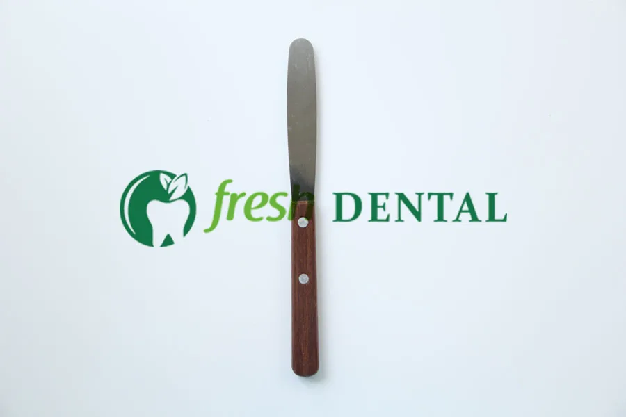 2 шт. зубной шпатель из гипса нож с деревянной ручкой металлический для