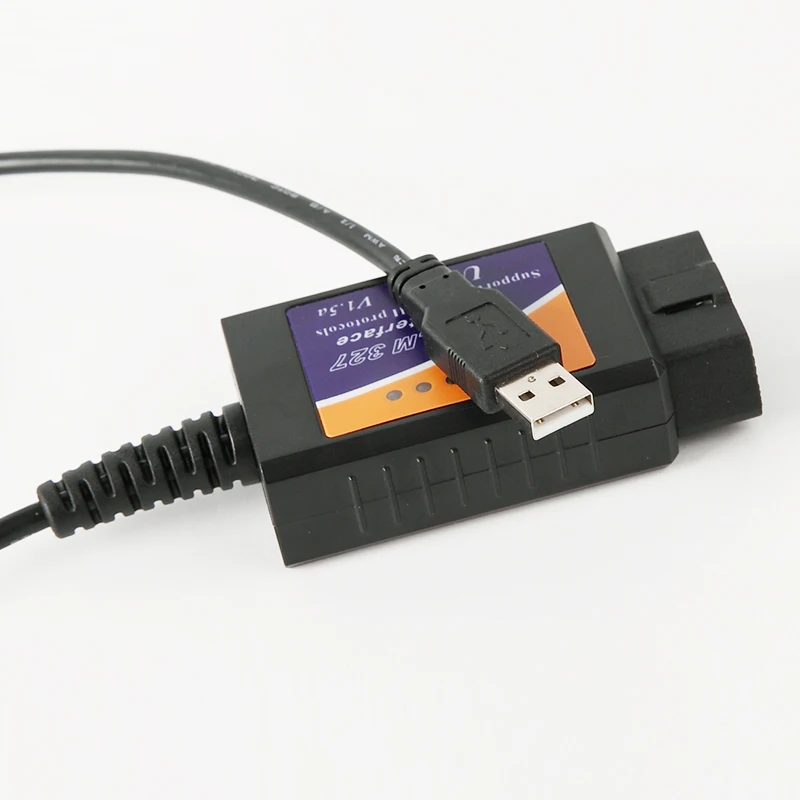 Viecar 1 год гарантии ELM327 USB ELM 327 Чип PL 2303HX OBD2/OBDII V1.5 автоматический диагностический