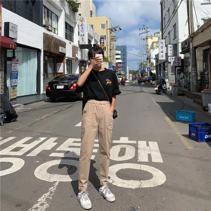 S xl 2 цвета Весна корейский стиль высокая эластичная талия джинсы женские
