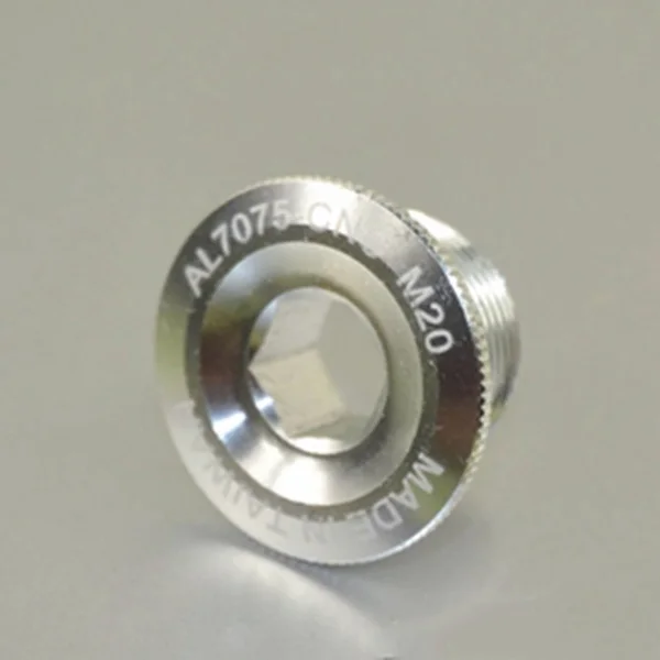 M20 silver Silverock 7075 Нижний Кронштейн BB крышка чашки болт рукоятки M12 M15 M18 M20 дорожный MTB велосипед передняя Звездочка шатун крепежный болт - Цвет: M20 silver