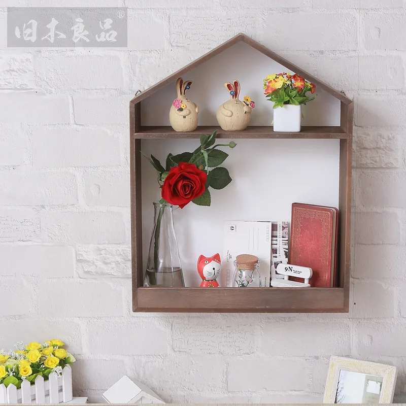 Home Storage Organization Makeup Organizer Wooden Box For Cosmetics Rangement Boxes Rack Holders Zakka shelf | Дом и сад