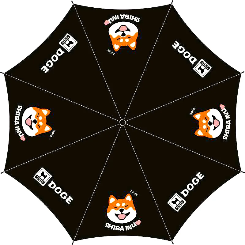 Новое поступление зонт Doge с покрытием против УФ лучей Прочный Модный компактный