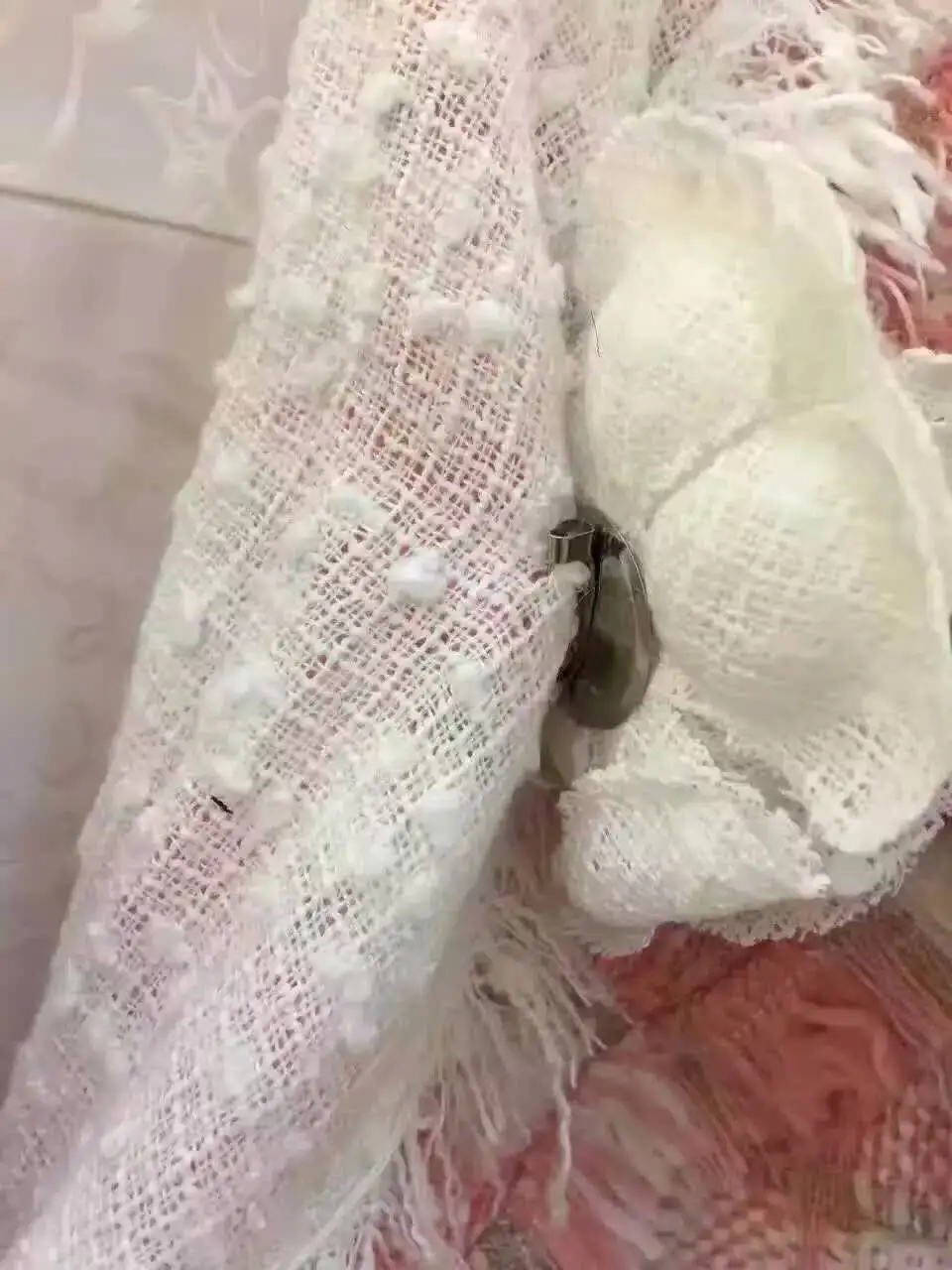 Женская куртка с шелковой подкладкой элегантное женское пальто твидовая для