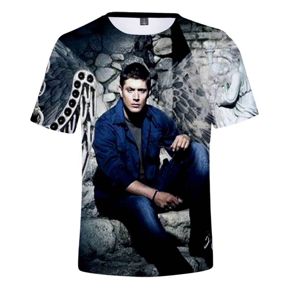 Aikooki Мужская футболка Supernatura 3DPrint Повседневная с круглым вырезом Футболка мода