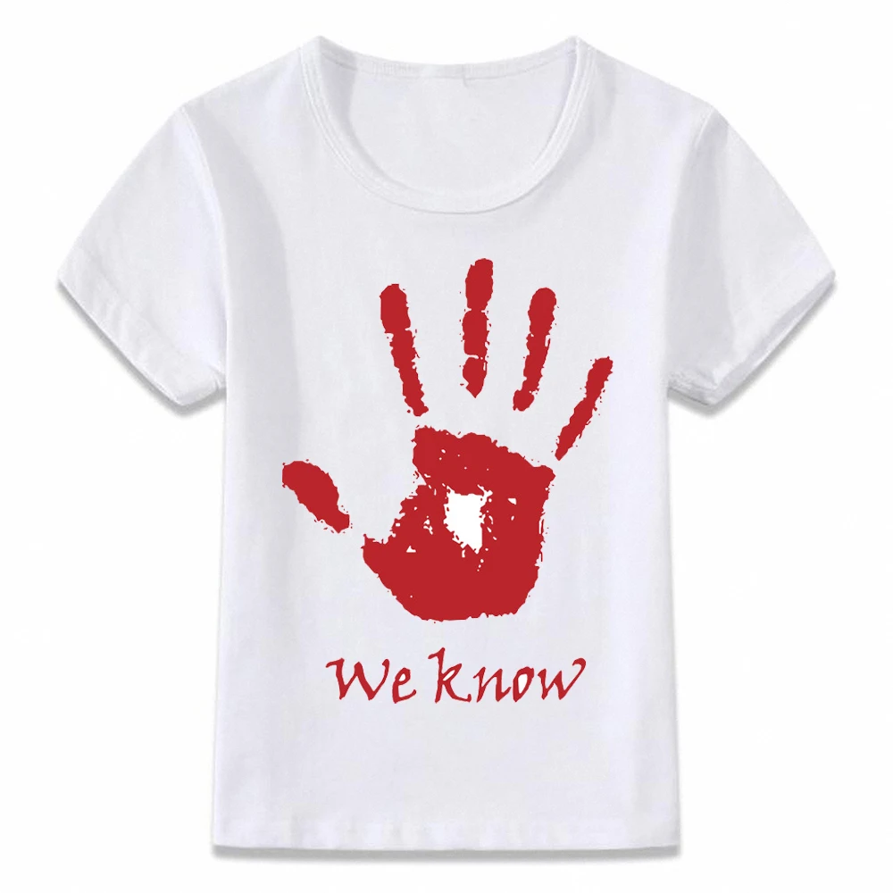 Kids Clothes T Shirt We Know Skyrim The Dark Brotherhood T-shirt Boys and Girls Toddler Tee oal206 | Мать и ребенок