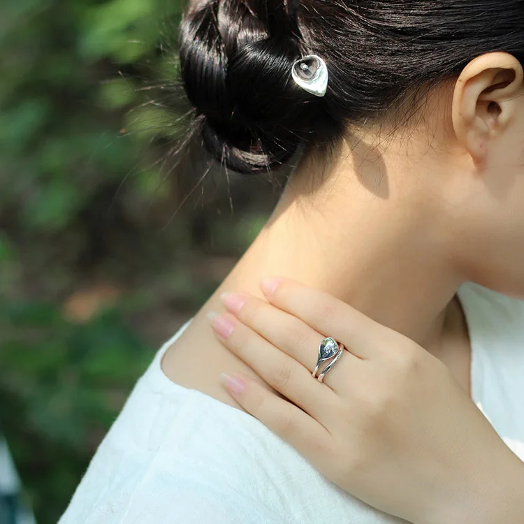 

Amxiu Vintage Antique Silver Open Ring S925 Flower Rings For Office Lady Women's Day Gift Party Accessories Anel 2019 Hot Rings