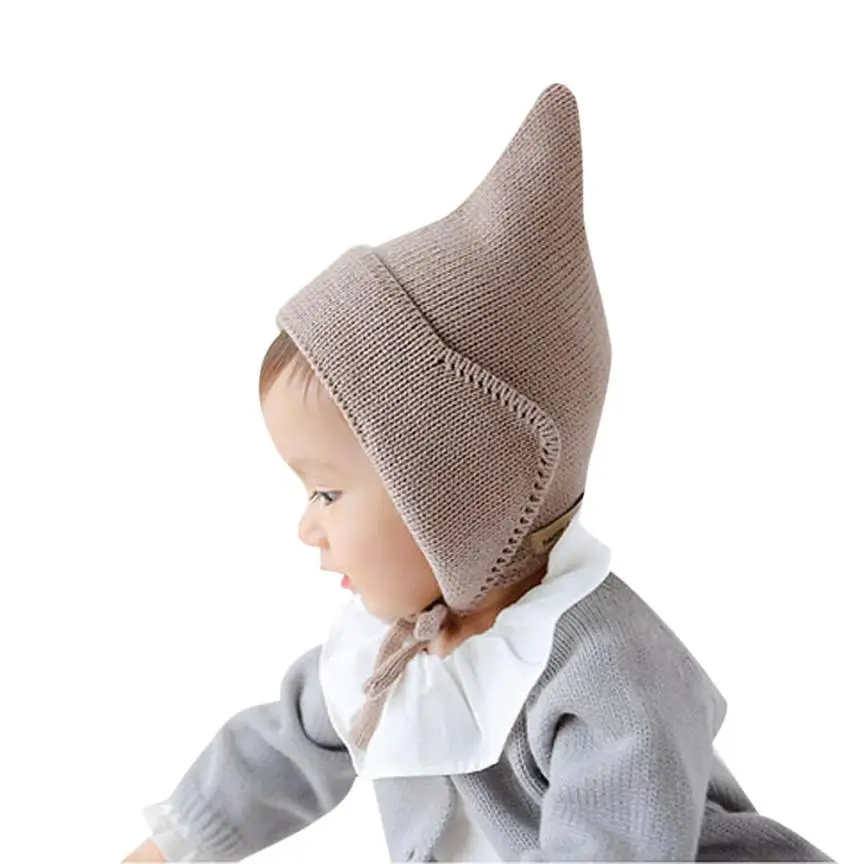 newborn baby photography props Winter Elf Hat Baby Cap Children Ear For girl And boy crochet hat gorros | Мать и ребенок