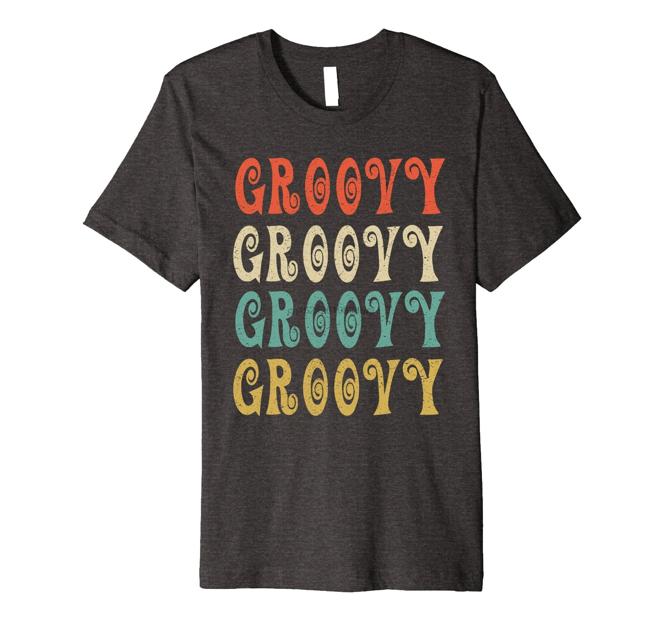 Винтажная рубашка в стиле ретро футболка с потертостями хиппи 70 х годов|Мужские