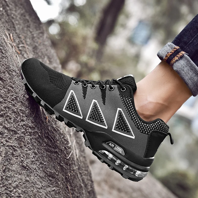 Large size men's shoes 39-47 air cushion outdoor hiking walking casual running | Обувь