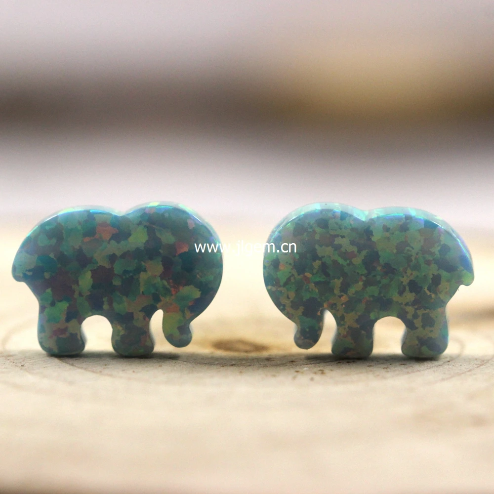 (3 шт./Лот) Подвеска в виде слона из синтетического опала цвета слоновой кости |