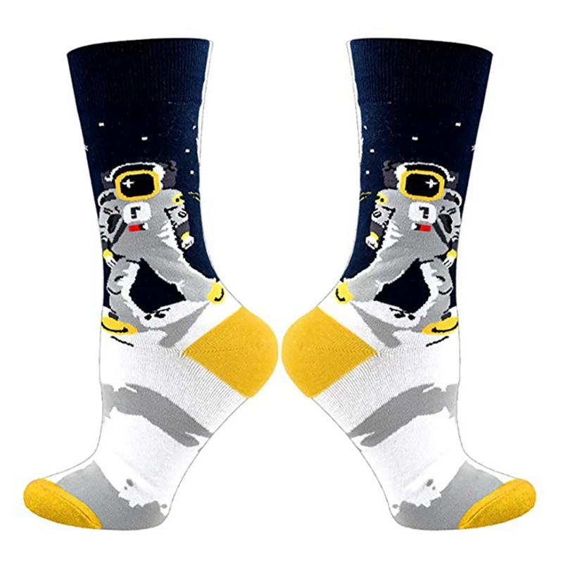 

Space/Mathematics Casual Socks Education Themed Printed Cotton Spandex Hosiery Footwear Accessories