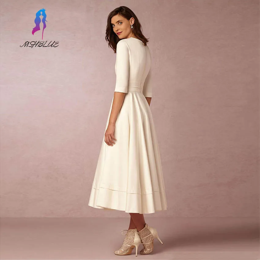 Элегантные туфли из шелка половина рукава вечернее платье с глубоким v-образным