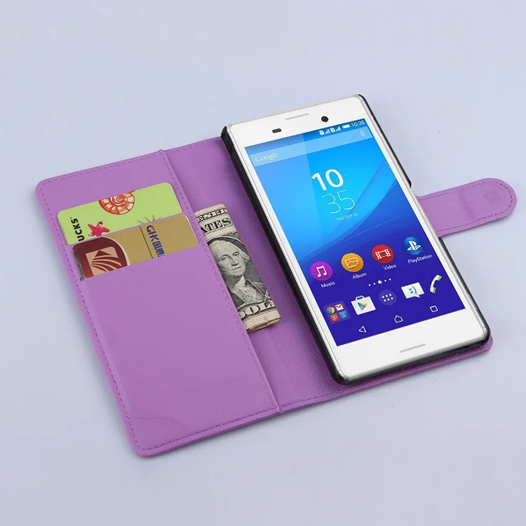 Чехол для Sony Xperia M4 Aqua Dual E2303 E2333 E233 E2312 чехол с откидной крышкой кожаный на