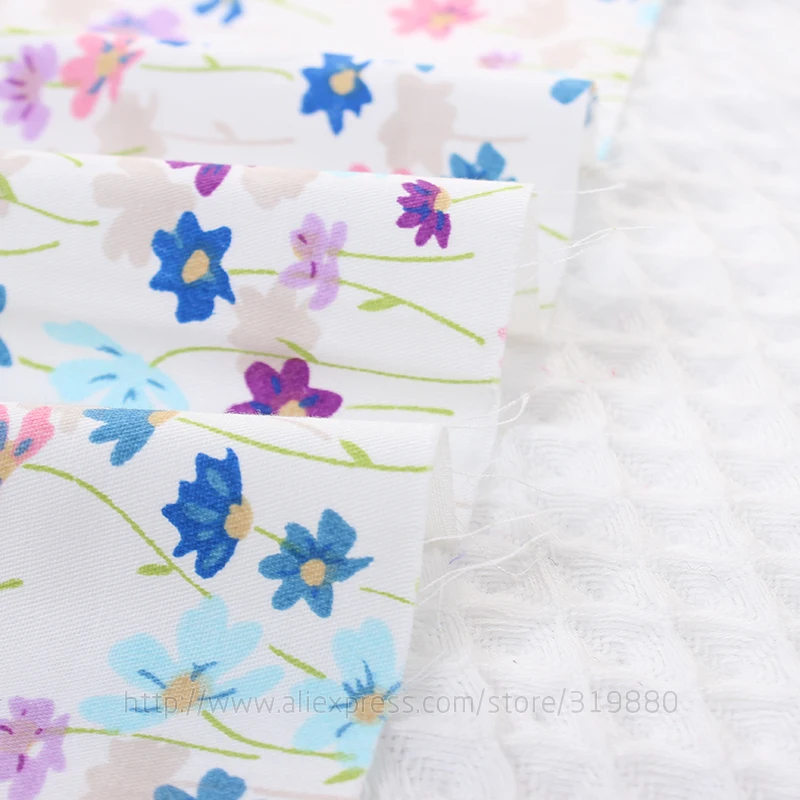 TIANXINYUE Twill yard ткань хлопок пэчворк фиолетовый Цветочный Ткань DIY стеганые листы