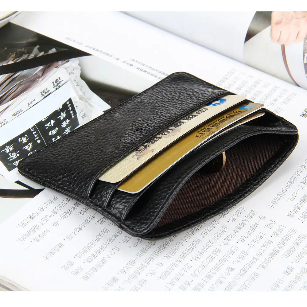 NEW Hot Sale Mens PU Leather Wallet Front Pocket Blocking Slim Mini ID Card Holder Purse Wallets Money Bags Cases | Багаж и сумки