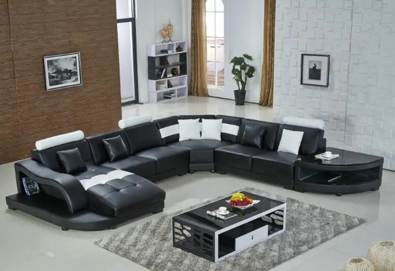 Кожаные угловые диваны u образные секционные мебель|sectional sofas furniture|sofa furnituredesign