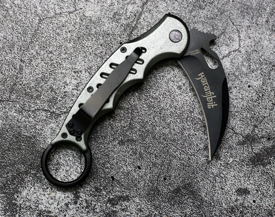 Новинка, складной нож Karambit 5Cr13, лезвие для тренировок, кемпинга, выживания, охоты, тактические ножи, EDC, ручной инструмент