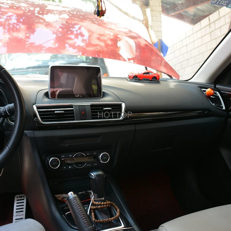 Для Mazda 3 Axela 2014 2016 украшение для центрального управления приборной панелью