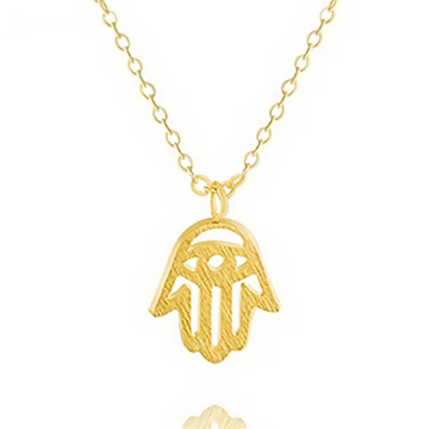 Великолепная сказка татуировки колье Хамса рук Дурной глаз кулон заявление