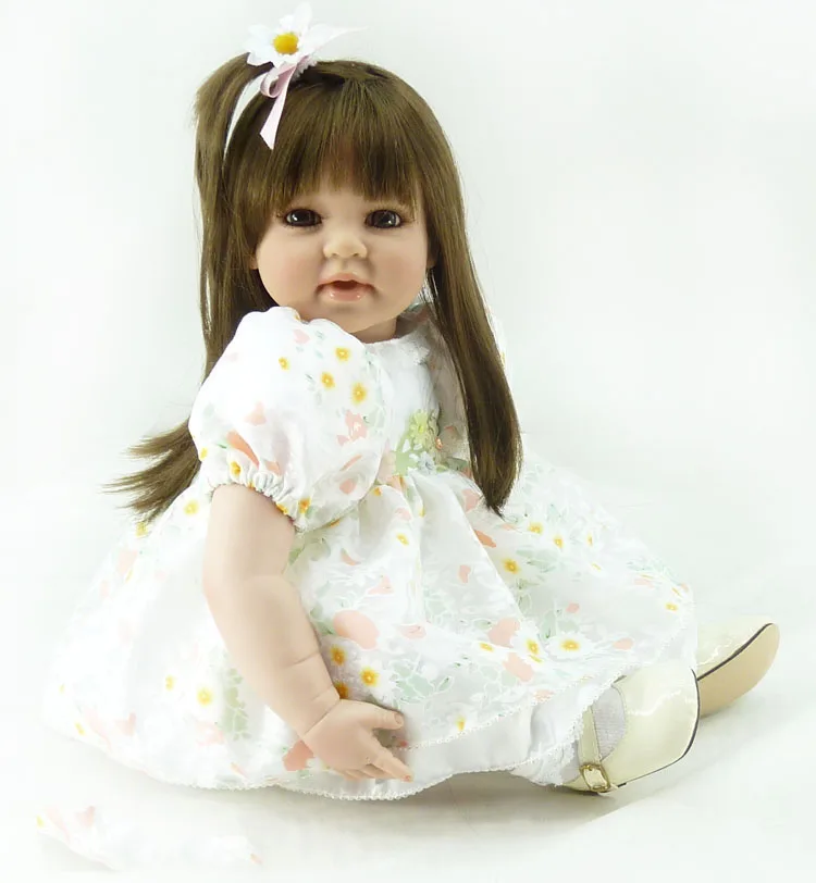 

51CM high quality reborn toddler princess girl doll Silicone vinyl adorable Lifelike Baby Bonecas girl bebe doll reborn menina