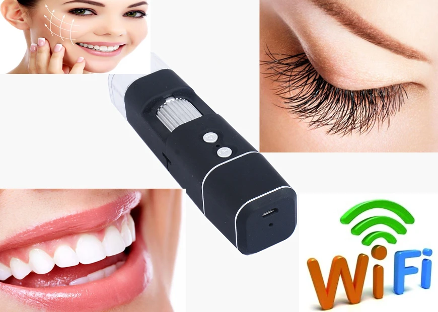 Цифровой микроскоп 2 Мп с Wi Fi светодиодный 1000x8 электронный монитор iphone ipad