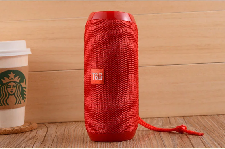 Red TG117 портативный динамик водонепроницаемый Bluetooth динамик открытый сабвуфер бас беспроводной динамик s мини Колонка коробка громкий динамик FM TF - Цвет: Red
