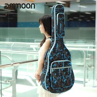 high quality 41 guitar bag 600d water resistant oxford cloth gig bag guitar carrying case camouflage blue ajustable strap