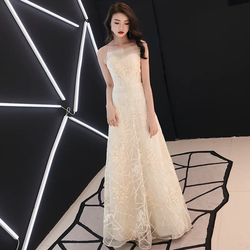 Женское винтажное платье Ципао длинное темно-синего цвета в восточном стиле