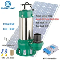europump 3hp solar pump dc solar sewage pumps max flow 70000 lh lift 20m solar slush pump modelspv7020 d2162200