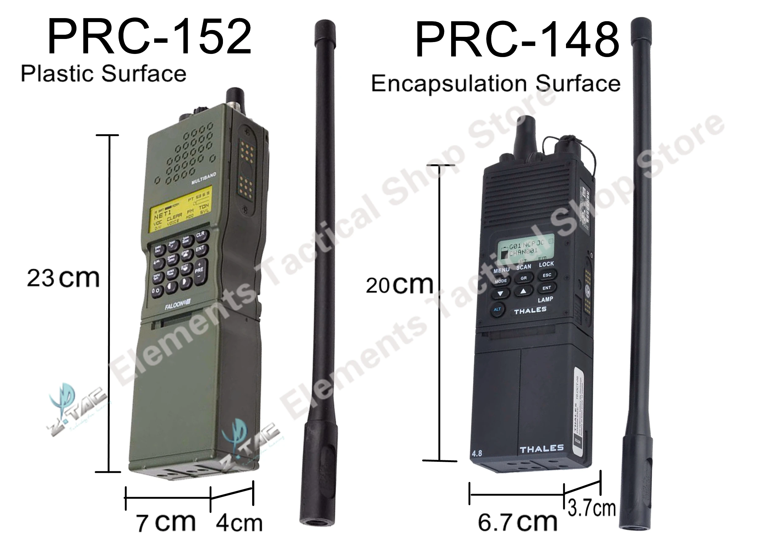 Z-Tac Mility PRC-152 чехол для радио без функции для Baofneg Talkie Walkie чехол AN/PRC 152 чехол для радио модель PRC-152 Z020