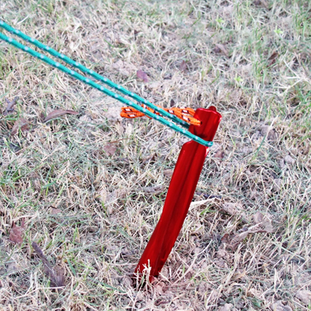 5PCS Tent Nails Rustproof Spiral Shape Durable Pull Cord for Daily Use Outdoor Fishing Camping | Спорт и развлечения