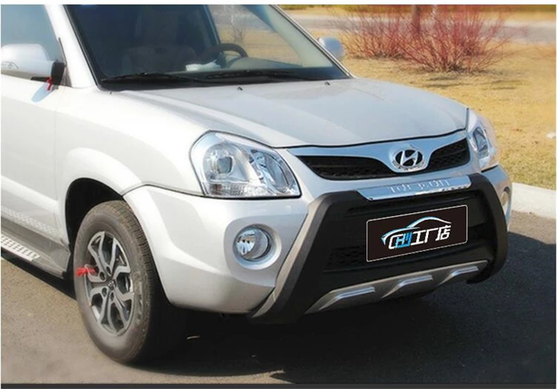 Jioyng для hyundai Tucson 2013- передний+ задний бампер диффузор бамперы защита для губ противоскользящая пластина ABS хромированная отделка