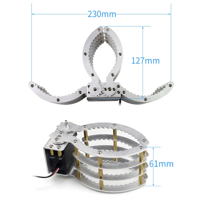 DIY 3DOF 4DOF металлический робот Серводвигатель рукоятка зажим захват с